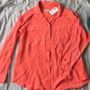 NWT SHEER BUTTON DOWN